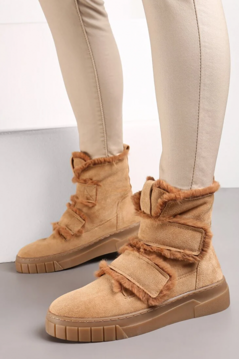 ZALVRINDA CAMEL női bakancs, Szín: világosbarna, IVET.HU - A te online butikod.