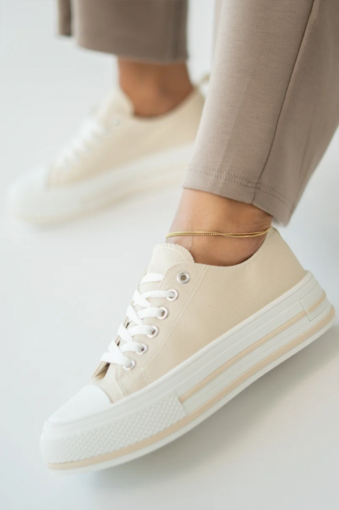 KLAVILZA BEIGE női tornacipő, Szín: bézs, IVET.HU - A te online butikod.