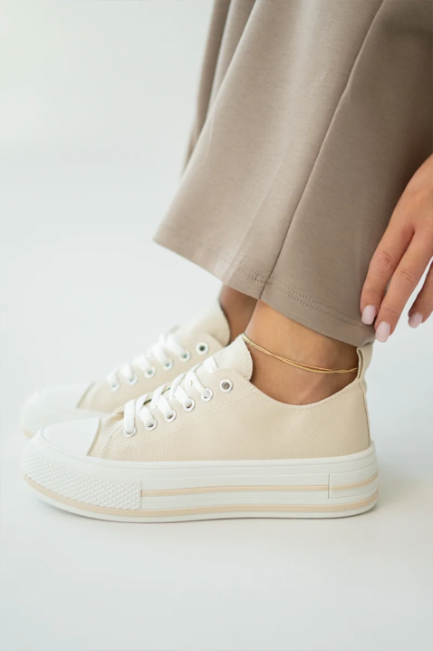 KLAVILZA BEIGE női tornacipő, Szín: bézs, IVET.HU - A te online butikod.