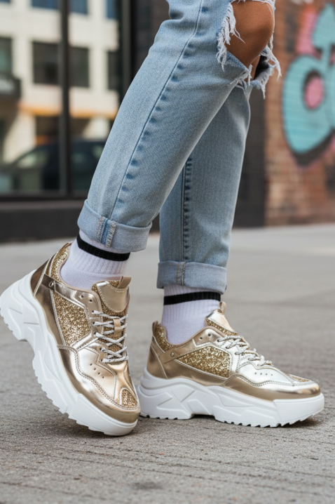 ZLAVERZA női tornacipő, Szín: arany, IVET.HU - A te online butikod.