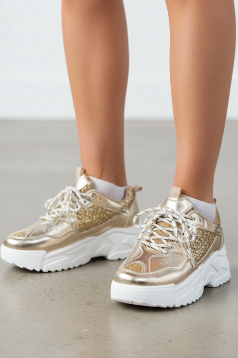 ZLAVERZA női tornacipő, Szín: arany, IVET.HU - A te online butikod.