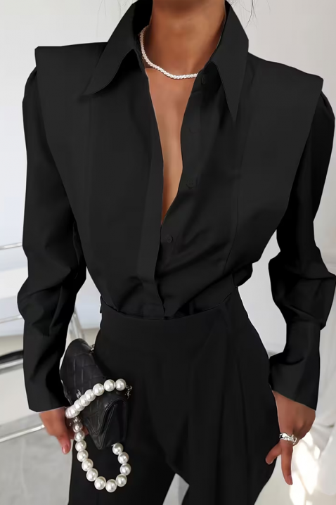 PLEVOLZA BLACK női blúz, Szín: fekete, IVET.HU - A te online butikod.