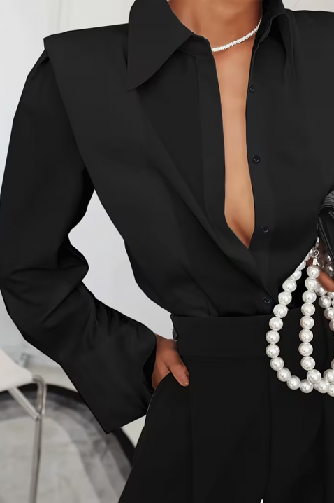 PLEVOLZA BLACK női blúz, Szín: fekete, IVET.HU - A te online butikod.