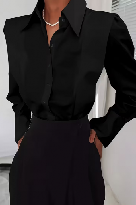 PLEVOLZA BLACK női blúz, Szín: fekete, IVET.HU - A te online butikod.