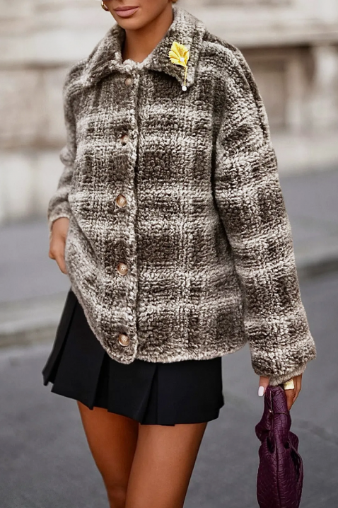 DEVORGA BROWN kabát, Szín: barna, IVET.HU - A te online butikod.