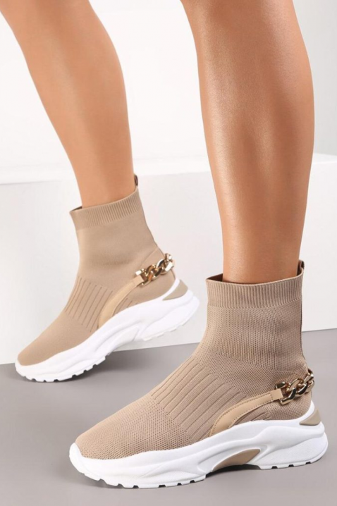 KANSELVA női csizma, Szín: bézs, IVET.HU - A te online butikod.