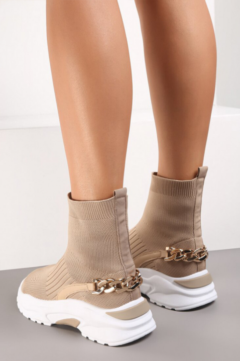 KANSELVA női csizma, Szín: bézs, IVET.HU - A te online butikod.