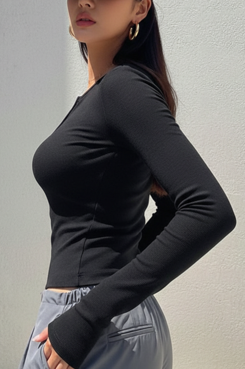 ZAFROLDA BLACK női felső, Szín: fekete, IVET.HU - A te online butikod.