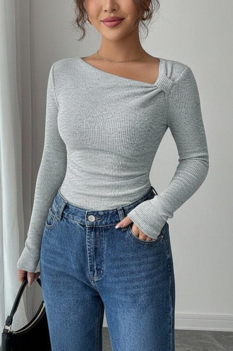 TREBOLDA GREY női felső, Szín: szürke, IVET.HU - A te online butikod.