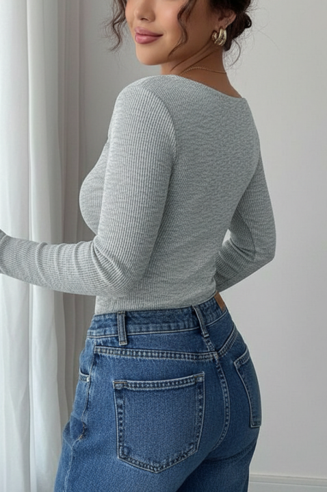 TREBOLDA GREY női felső, Szín: szürke, IVET.HU - A te online butikod.