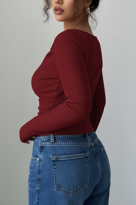 TREBOLDA BORDO női felső, Szín: bordó, IVET.HU - A te online butikod.