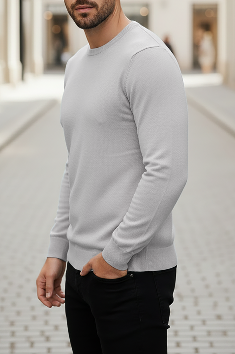 BORJO GREY férfi pulóver, Szín: szürke, IVET.HU - A te online butikod.