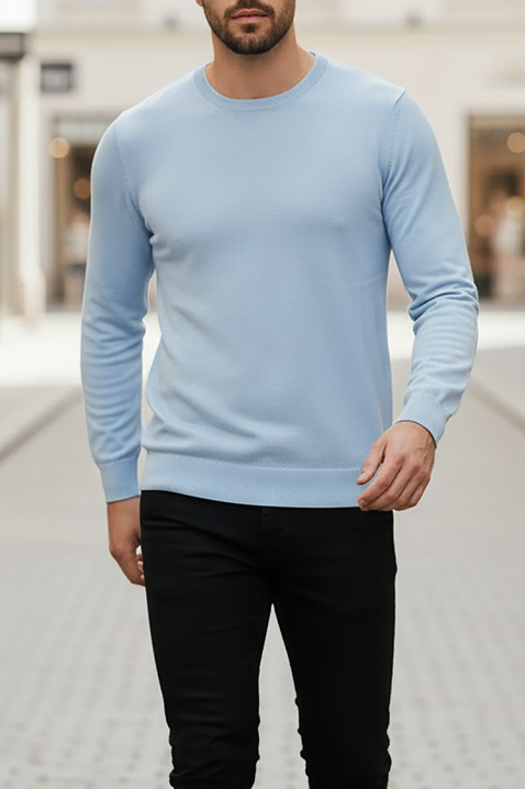 BORJO SKY férfi pulóver, Szín: világoskék, IVET.HU - A te online butikod.