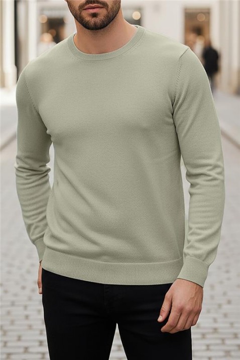 BORJO OLIVE férfi pulóver, Szín: olívazöld, IVET.HU - A te online butikod.