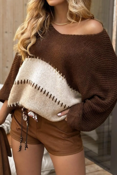 OVLANDA pulóver, Szín: barna, IVET.HU - A te online butikod.