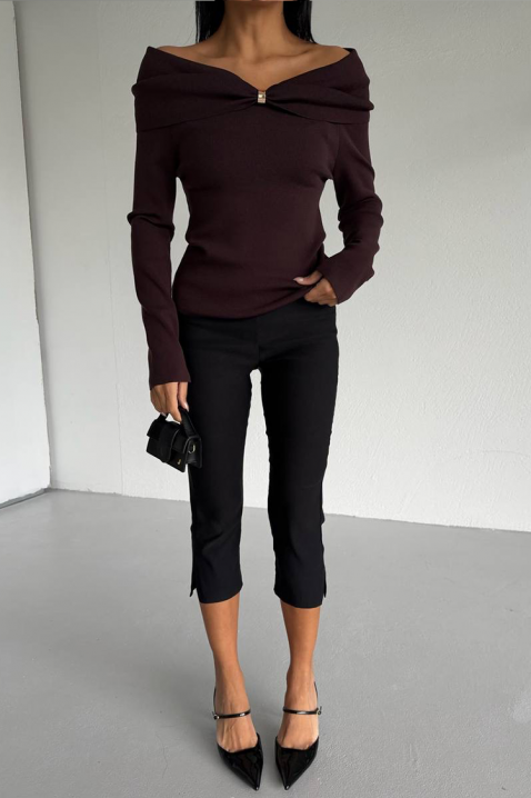 GLABILDA BROWN női felső, Szín: barna, IVET.HU - A te online butikod.