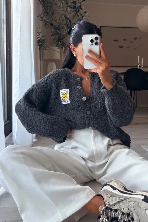 MOHVELDA GREY kardigán, Szín: szürke, IVET.HU - A te online butikod.