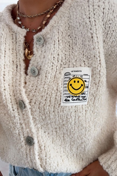 MOHVELDA ECRU kardigán, Szín: ekrü, IVET.HU - A te online butikod.