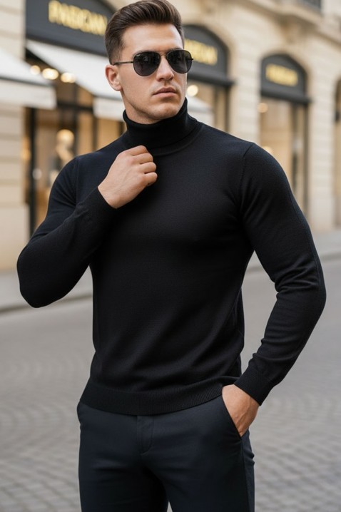 DORODO BLACK férfi garbó, Szín: fekete, IVET.HU - A te online butikod.