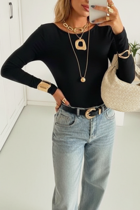 FELSARA női felső, Szín: fekete, IVET.HU - A te online butikod.