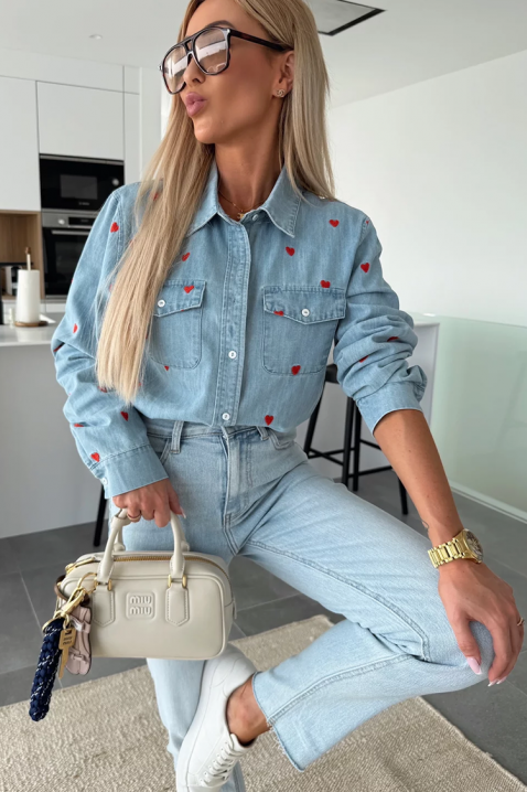 DRAVELZA SKY női ing, Szín: világoskék, IVET.HU - A te online butikod.