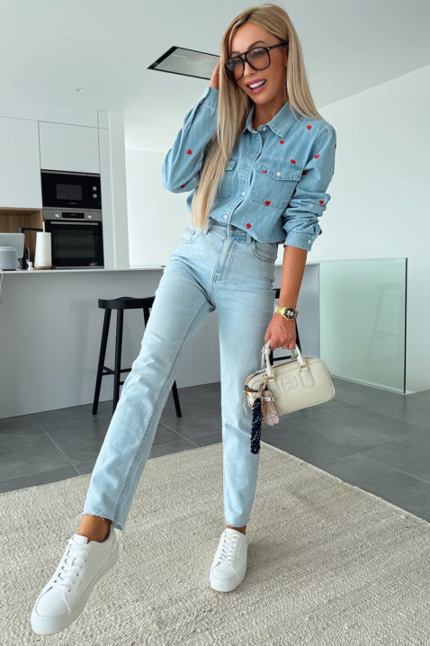 DRAVELZA SKY női ing, Szín: világoskék, IVET.HU - A te online butikod.