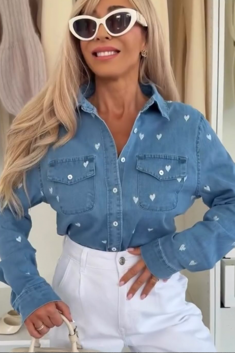 DRAVELZA BLUE női ing, Szín: kék, IVET.HU - A te online butikod.