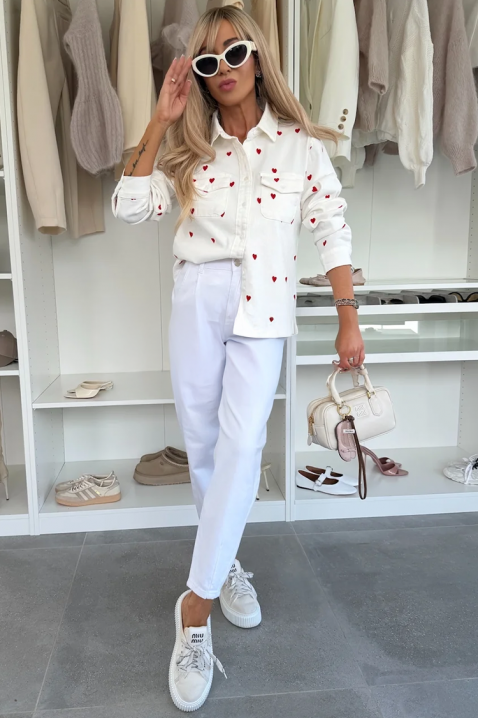 DRAVELZA WHITE női ing, Szín: fehér, IVET.HU - A te online butikod.