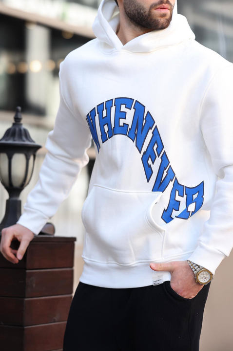 KRILZO WHITE férfi pulóver, Szín: fehér, IVET.HU - A te online butikod.