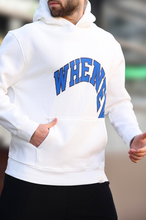 KRILZO WHITE férfi pulóver, Szín: fehér, IVET.HU - A te online butikod.