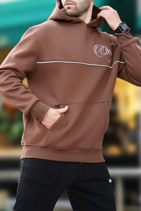 BROGOTO BROWN férfi pulóver, Szín: barna, IVET.HU - A te online butikod.