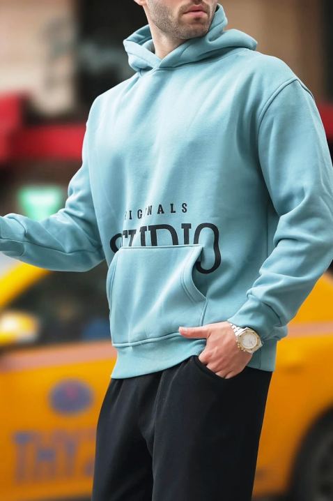 MAREFO SKY férfi pulóver, Szín: világoskék, IVET.HU - A te online butikod.