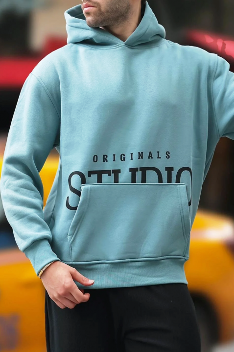 MAREFO SKY férfi pulóver, Szín: világoskék, IVET.HU - A te online butikod.