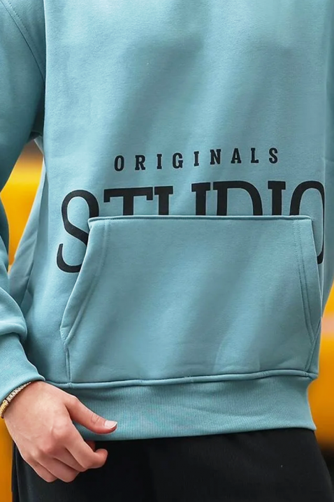 MAREFO SKY férfi pulóver, Szín: világoskék, IVET.HU - A te online butikod.