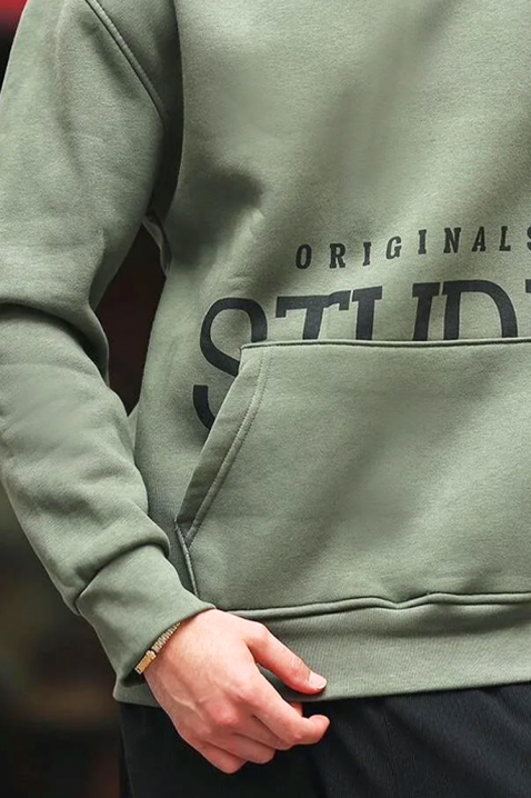 MAREFO KHAKI férfi pulóver, Szín: khaki, IVET.HU - A te online butikod.