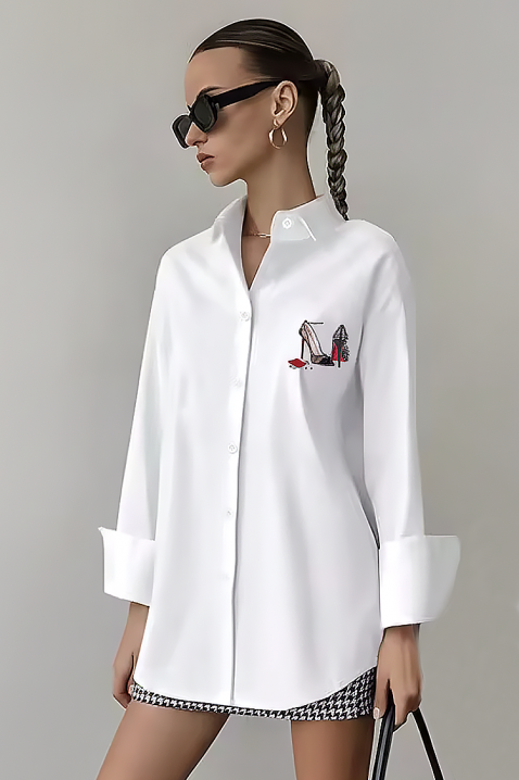 VORSELA női ing, Szín: fehér, IVET.HU - A te online butikod.