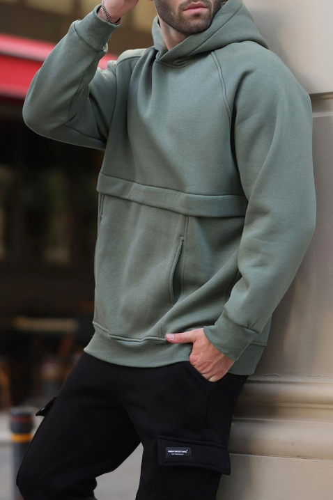 MIROXO OLIVE férfi pulóver, Szín: olívazöld, IVET.HU - A te online butikod.