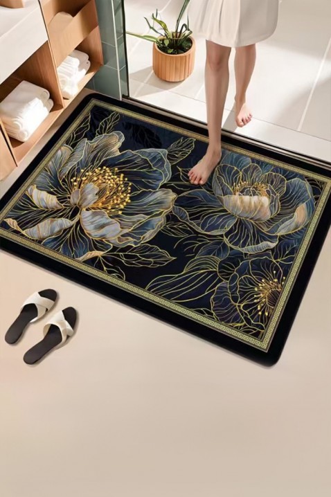 NIOGELVA fürdőszobaszőnyeg, Szín: fekete, IVET.HU - A te online butikod.