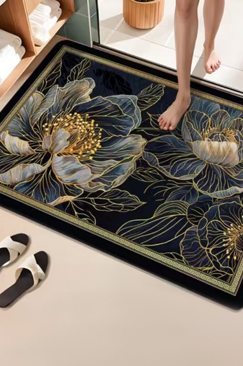 NIOGELVA fürdőszobaszőnyeg, Szín: fekete, IVET.HU - A te online butikod.