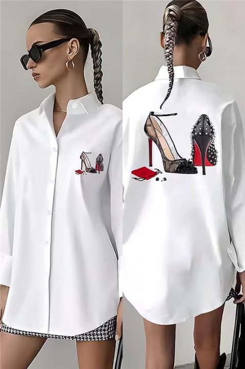 VORSELA női ing, Szín: fehér, IVET.HU - A te online butikod.