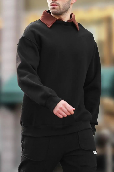 KERJEN BLACK férfi pulóver, Szín: fekete, IVET.HU - A te online butikod.