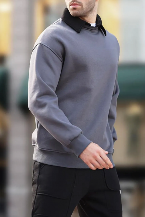 KERJEN GRAFIT férfi pulóver, Szín: grafitszürke, IVET.HU - A te online butikod.