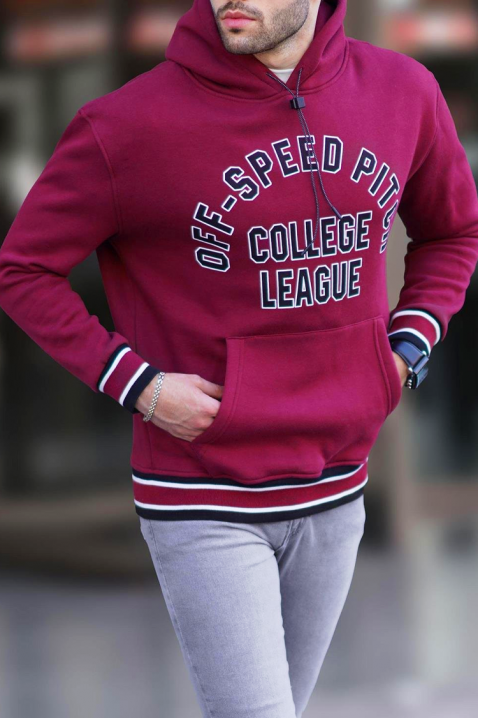 FRELDO BORDO férfi pulóver, Szín: bordó, IVET.HU - A te online butikod.