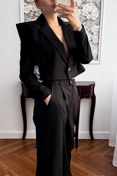 LELONDANA BLACK blézer, Szín: fekete, IVET.HU - A te online butikod.