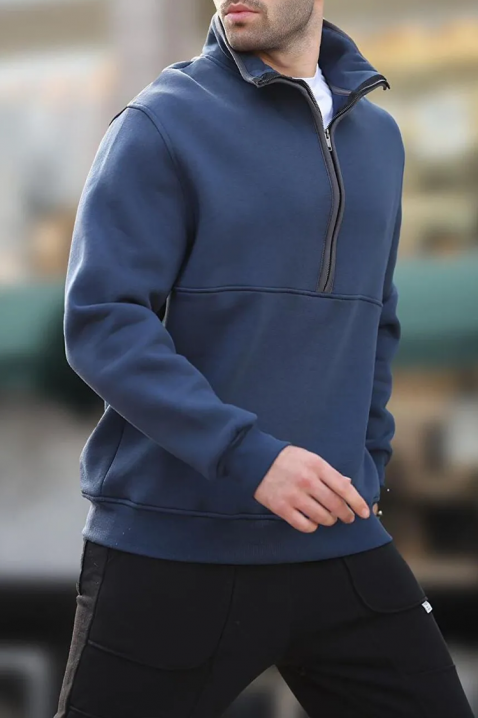 LAREFO NAVY férfi pulóver, Szín: sötétkék, IVET.HU - A te online butikod.