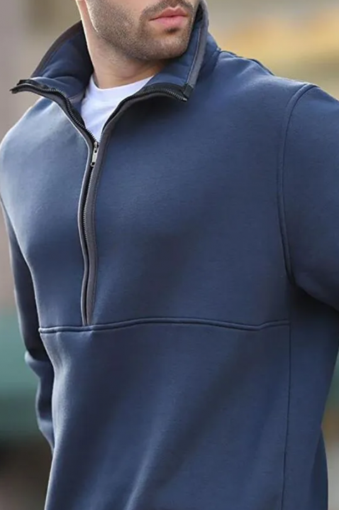 LAREFO NAVY férfi pulóver, Szín: sötétkék, IVET.HU - A te online butikod.