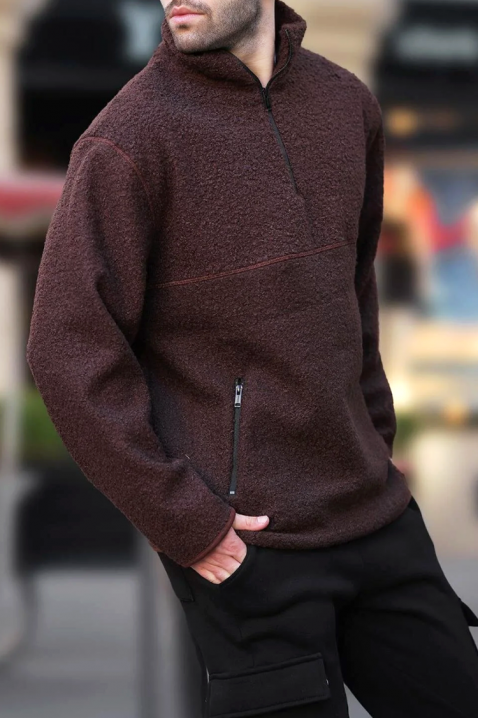 VIMIR BROWN férfi pulóver, Szín: barna, IVET.HU - A te online butikod.