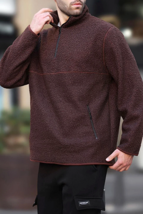 VIMIR BROWN férfi pulóver, Szín: barna, IVET.HU - A te online butikod.