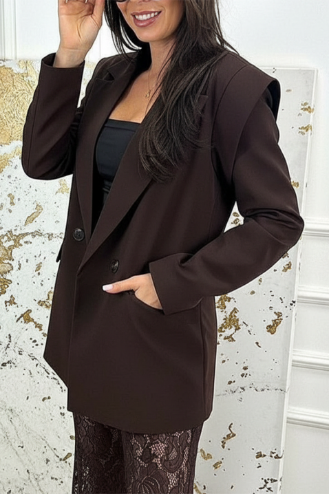 ESROLDA BROWN blézer, Szín: barna, IVET.HU - A te online butikod.