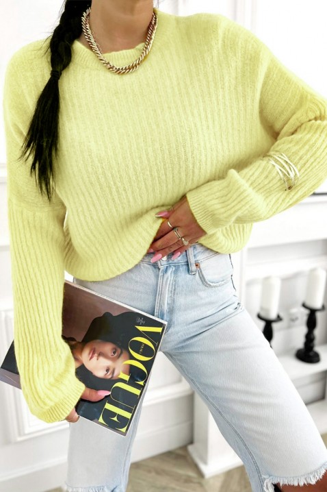 TREFIOLA YELLOW pulóver, Szín: sárga, IVET.HU - A te online butikod.